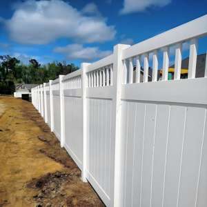 Американский стиль белые ПВХ стальные перила двор сад вилла забор ограждение - Product Image 1
