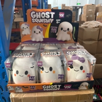 Crazy Fun Ghost Squishy White Purple Bow-Knot Set Thermoplastic Rubber Gift Box Packaging Runfeng Alien Shape Patting Kneading