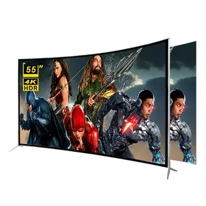 4K HD eye protection large screen curved screen TV 55 inch Android smart television home theater