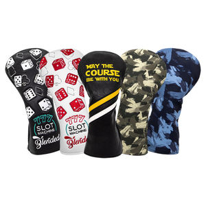 Housse de tête de club de golf en cuir imperméable à prix d'usine avec bande élastique, housses personnalisées pour clubs de golf - Product Image 5
