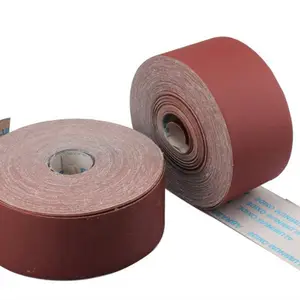High quality Jwt 100mmx50m Aluminum oxide hand using abrasive cloth roll for metal wood and wall sanding grit 60-800