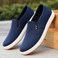 Sepatu kanvas pria RO model low-top, sepatu olahraga anti selip