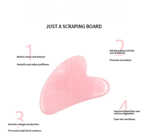 Outil de massage facial en pierre naturelle Gua Sha avec logo personnalisé, forme de cœur, outil de massage en <span class=keywords><strong>jade</strong></span> pour lutter contre le vieillissement et les soins de beauté - Product Image 5