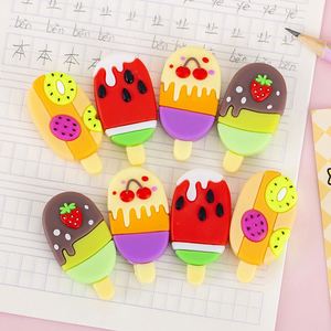 X920 Ensemble de gommes en caoutchouc mignonnes en forme de bonbons, fruits et glaces 3D de dessin animé Kawaii pour enfants - Product Image 2
