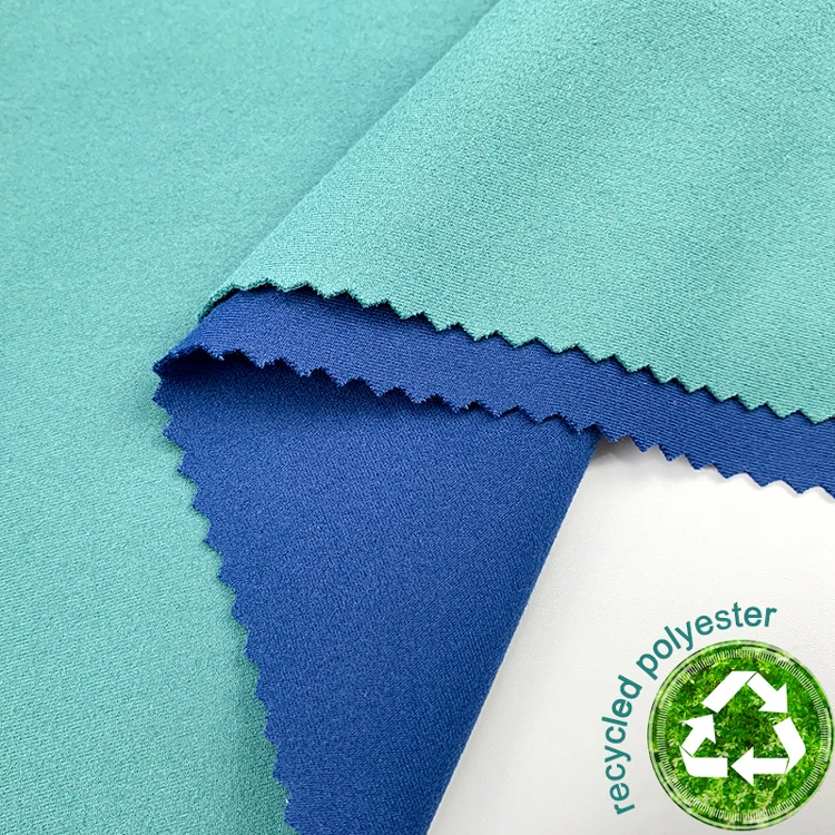 High Quality 4 Way Stretch 77% Recycled Polyester 23% Spandex Fabric for Sportswear