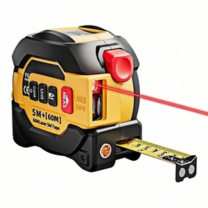 Cinta Métrica Láser Digital 3 <span class=keywords><strong>en</strong></span> 1 <span class=keywords><strong>de</strong></span> 60m/197Ft con Nivel Láser, Retícula, Pantalla LED, 5m/16Ft, Bloqueo Automático y Gancho Magnético - Product Image 6