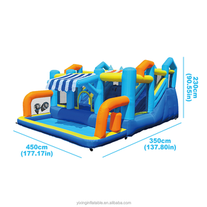 Castillo hinchable con doble Tobogán, casa de <span class=keywords><strong>salto</strong></span> inflable para fiestas interiores y exteriores de niños - Product Image 3