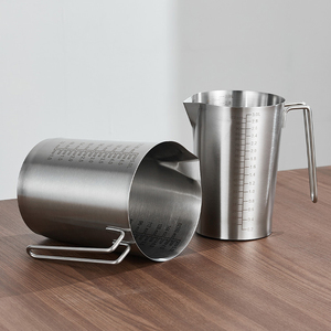 DSF76 <b>Stainless</b> <b>Steel</b> Measuring <b>Jug</b> 5.0L 24CM Height Reusable Kitchen Tool - Product Image 3