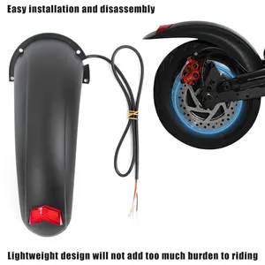 10 Inches Scooter Splash Proof Rear Brake Fender With Taillight For Kugoo M4 Universal Widened Mudguard Electric Scooter Parts