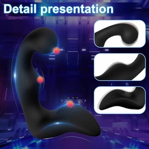 Massaggiatore Prostatico in Silicone per Uomo Vibratore per Donna Potente Giocattolo Sessuale Maschile Impermeabile - Product Image 1