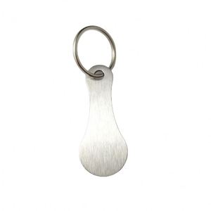 Mini Stainless Steel Key Ring Shopping Trolley Tokens Keychain for Grocery Shopping Cart - Product Image 1