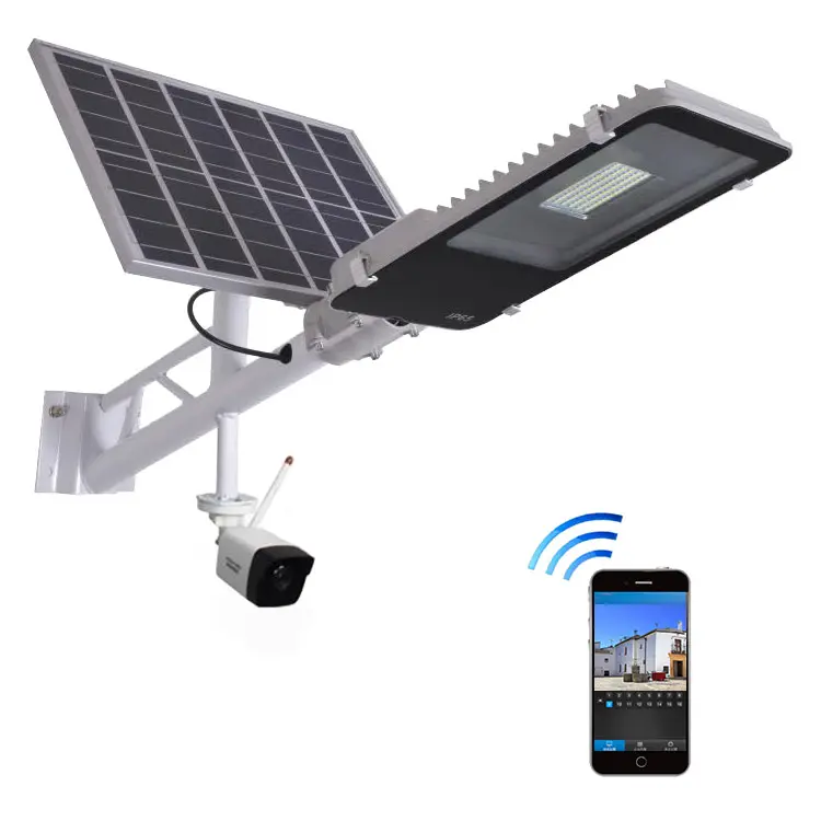 Sunmaster 100W 200W Solar Motion Sensor Lampu Sorot Dvr Keamanan Pertanian Kamera Lampu