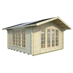 Cobertizo de almacenamiento prefabricado, cabaña de madera de cedro y cabinas, 10x8