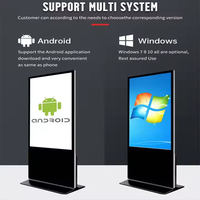Pantallas Publicitarias Android 4K de 65/75 Pulgadas, Pantallas LCD Digitales para Centros Comerciales y Salas de Exposiciones, Soporte de Exhibición con Pantalla Táctil Toptet