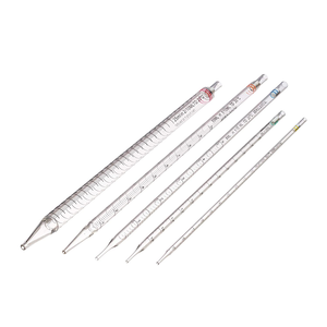 Pipette sérologique en verre 1ml 2ml 5ml 10ml 15ml 20ml 25ml 50ml avec graduations pour usage en laboratoire - Product Image 1