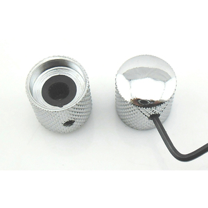 Chrome Dome Knop Volume Tone <span class=keywords><strong>Control</strong></span> <span class=keywords><strong>Guitar</strong></span> Knoppen Met Inbussleutel Voor Elektrische Gitaar Bas Schroef - Product Image 4