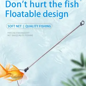 5.5-24 Inch Aquarium Fish Net With Braided Metal Handle Net For Stainless Steel Long Handle Fine Mesh Net For Fish Tank