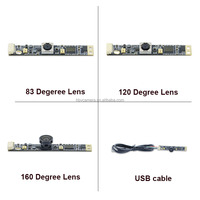Module de caméra pour ordinateur portable USB 2MP personnalisé en usine reconnaissance faciale à mise au point automatique avec microphone
