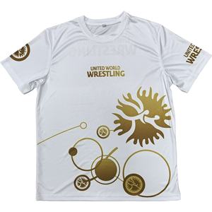 2025 Op maat gemaakte gebreide worstelset voor heren, T-shirts + shorts, volledige sublimatie, 2-delige set, internationaal - Product Image 3