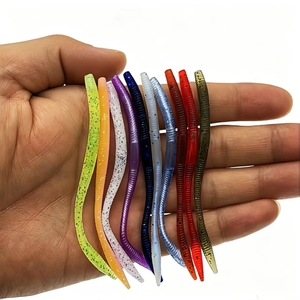 Nouvelle arrivée, leurre de pêche au black-bass Senko Worm de 85 mm, 0,9 g, appât artificiel en PVC souple pour la pêche en eau douce - Product Image 1