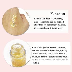 Crème dorée réparatrice pour tatouage, soin après microblading, kit PMU, fournitures pour tatouage, soin des sourcils, réparation - Product Image 4