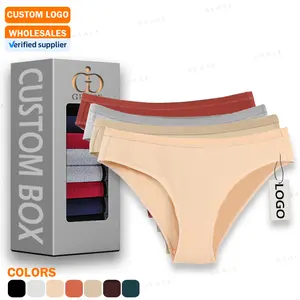 Wholesale Low Waist Combed Cotton Soft Women Thong Underpants Large Size Intimate Basic Panties Women's Bikini Briefs Underwear
