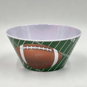 Tazón Grande de <span class=keywords><strong>Melamina</strong></span> de 10 Pulgadas con Diseño de Campo de Fútbol Americano, Tazón de <span class=keywords><strong>Melamina</strong></span> para Palomitas de Maíz para Celebraciones de la Temporada de Playoffs de la NFL - Product Image 1