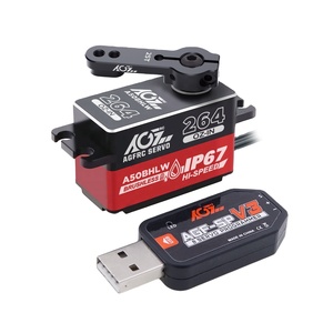 Servo Digital AGFRC A50BHLW IP67 Resistente al Agua, Carcasa CNC <span class=keywords><strong>de</strong></span> 55g, Velocidad Rápida <span class=keywords><strong>de</strong></span> 0.073 Segundos, Programable, Engranajes Metálicos, <span class=keywords><strong>para</strong></span> Autos RC y Piezas <span class=keywords><strong>de</strong></span> UAV - Product Image 2