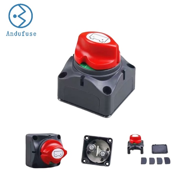 Battery Isolator Switch 12V 24V 48V Battery Switch 1-2-Both-Off 275A Main Power Switch Disconnect Master for Car Vehicles RV ATV