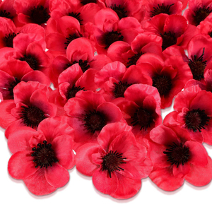 Se pueden emitir en nombre de PU mini poppies, flores artificiales, accesorios para fotografía de bodas, flores falsas. - Product Image 5