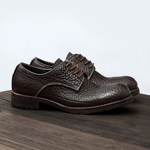 Scarpe Oxford in Pelle di Vacchetta di Alta Qualità OEM Personalizzate, Suola in Pelle Britannica Goodyear Welt, Comode Scarpe Primaverili da <span class=keywords><strong>Uomo</strong></span> con Lacci - Product Image 1