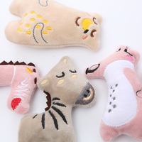 Mainan Kucing Bentuk Hewan Lucu Ramah Lingkungan dari Bahan Plush dengan Catnip, Grosir Pabrik