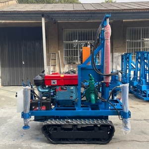 Foreuse hydraulique sur chenilles 100m 150m 200m pour puits d'eau, petite machine <span class=keywords><strong>de</strong></span> forage portable pour puits profonds et exploitation agricole - Product Image 5