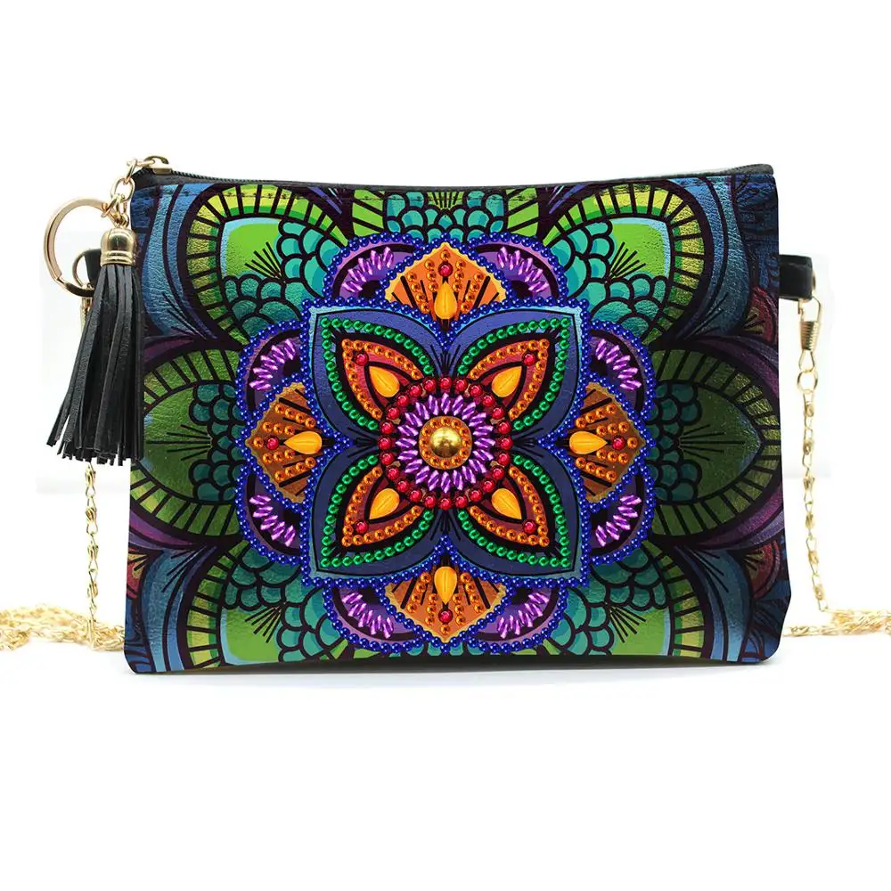 Новая Алмазная картина Мандала Цветочная дизайнерская сумка модная сумка Новогодний подарок для женщин