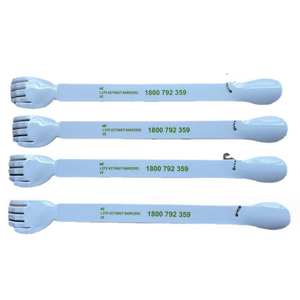 Barato logotipo personalizado multifuncional plástico calçadeira com volta <span class=keywords><strong>scratcher</strong></span> publicidade para presente da promoção - Product Image 4