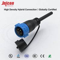Industrieller Hybrid-Steckverbinder Männlich/Weiblich M25 3+8 Pin 30A+5A Push-Lock IP67 Wasserdicht für Kreisförmigen Strom- und Signalstecker für BESS