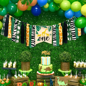 Decoraciones <span class=keywords><strong>de</strong></span> Primer Cumpleaños con Temática <span class=keywords><strong>de</strong></span> Jungla <span class=keywords><strong>Safari</strong></span>, Decoraciones para Silla Alta <span class=keywords><strong>de</strong></span> Primer Cumpleaños con Temática <span class=keywords><strong>de</strong></span> Animales Salvajes, Pancarta para Silla Alta con Animales <span class=keywords><strong>de</strong></span> la Jungla <span class=keywords><strong>Safari</strong></span> - Product Image 3