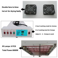 24X20INCH CE Capteur Automatique T-shirts Sérigraphie IR Flash Dryers Flash Cure Unit Machine