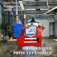 Presse à huile à vis 100 modèles 7,5 kW 380 V 200 kg/h pour pressage à froid et à chaud de moutarde, colza, sésame, arachide