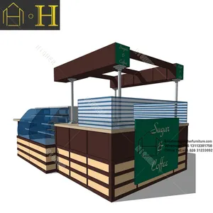 Kiosque alimentaire au détail, centre commercial, conception de kiosque à café à vendre