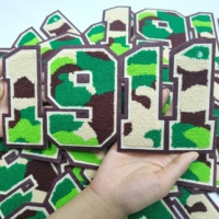 Gros Camouflage Couleur 1911 Numéro Chenille Patchs pour Vêtements