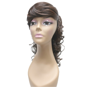 Coletas con cordón para mujer, extensiones <span class=keywords><strong>de</strong></span> cabello <span class=keywords><strong>de</strong></span> tamaño largo con ondas <span class=keywords><strong>de</strong></span> cuerpo recto, coleta con cierre, flequillo, <span class=keywords><strong>postizo</strong></span> <span class=keywords><strong>de</strong></span> flecos, novedad - Product Image 4