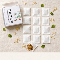Sachets de thé aux feuilles d'herbes chinoises naturelles pour la fraîcheur buccale et le confort en cas de bouche sèche – Mélange de chèvrefeuille – Thé santé