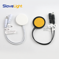 Interrupteur tactile à intensité variable pour panneau en bois DC12V 5A 60W, interrupteur de surface dissimulé pour éclairage de meubles intelligents