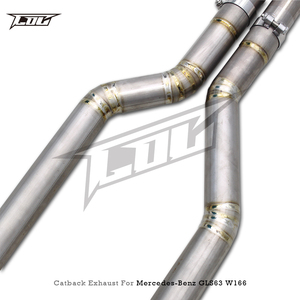 Silencieux d'échappement Catback à montage direct pour Mercedes-Benz GLS63 AMG W166/X166 5.5T 2015-2019 Boska Luxe Titane Poli 1.2mm - Product Image 5