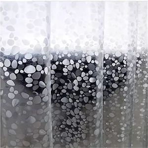 浴室シャワーカーテン3Dヨーロッパ防水透明PEVA