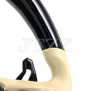 Accessoires d'intérieur pour <span class=keywords><strong>Audi</strong></span> A4 Q2 <span class=keywords><strong>Q3</strong></span> Q5 Q7 Q8 Sport Leather Carbon Fiber Steering Wheel Upgrade Shift Paddles 2021 <span class=keywords><strong>2022</strong></span> - Product Image 4