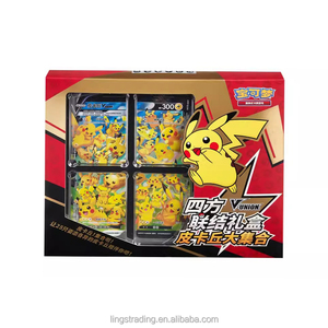 Cartes à collectionner Pokémon authentiques d'origine chinoise, jeu de cartes à collectionner PTCG, boîte de collection Quad <span class=keywords><strong>Link</strong></span> Premium, boîte de collection Pikachu - Product Image 1