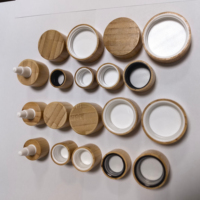 Bocaux en verre à fermeture lisse avec couvercles en bois naturel