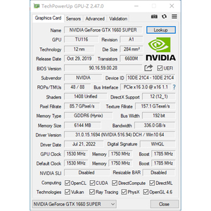 JIESHUO nuevo 99% GTX 1660 S 6G PC Gaming GPU tarjetas de vídeo de alta calidad RTX gtx1660 SUP 6G tarjeta gráfica NVIDIA 6GB GPU GTX 1660 SUPER - Product Image 3